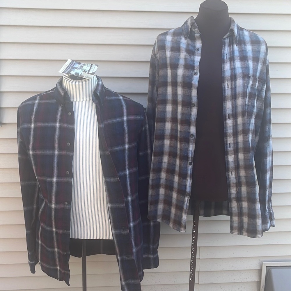 Bundle of two St John’s Bay button down casual shirts size small